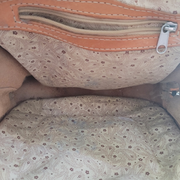 Hand Tooled Leather Mini Backpack Embossed Western Bag - Picture 7 of 7